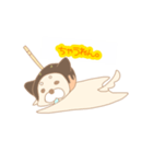 たこ焼きかぶったわんこ（個別スタンプ：2）