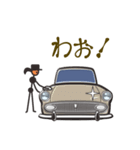 くるまをみがくひと（60’s日本車5）（個別スタンプ：5）