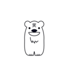 デカ顔シロクマさんの日常会話（個別スタンプ：32）
