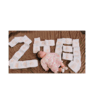 1ヶ月から4ヶ月までの赤ちゃん(*⁰▿⁰*)（個別スタンプ：3）
