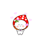 Strawberry emoticons .2/イチゴ (English)（個別スタンプ：1）