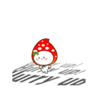 Strawberry emoticons .2/イチゴ (English)（個別スタンプ：7）