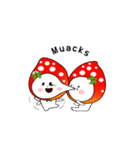 Strawberry emoticons .2/イチゴ (English)（個別スタンプ：10）