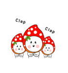 Strawberry emoticons .2/イチゴ (English)（個別スタンプ：12）