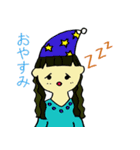 かわいい女の子のよくつかうスタンプ（個別スタンプ：2）
