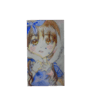 オリジナルおんなのこたち（個別スタンプ：1）