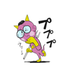 悪魔の国のメガネくん（個別スタンプ：24）