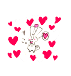 謎すぎるうさぎ（個別スタンプ：3）