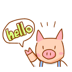 [LINEスタンプ] ぶたくんの日常会話 