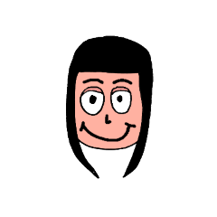 [LINEスタンプ] 黒髪 