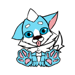[LINEスタンプ] 雲犬 furryart (new) 