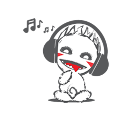 [LINEスタンプ] 白い化け物の画像（メイン）