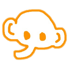 [LINEスタンプ] 一筆書きぞうさん