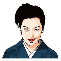 [LINEスタンプ] 昭和の大女優京マチ子の京ことば風スタンプの画像（メイン）