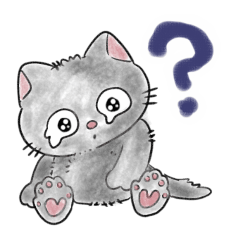 [LINEスタンプ] うるうるチビ猫 