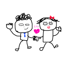 [LINEスタンプ] あやしい顔のひとたち 