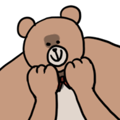 [LINEスタンプ] 親切な熊さんの画像（メイン）
