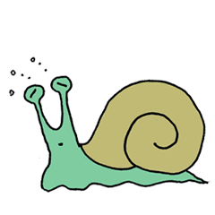 [LINEスタンプ] だるだるかたつむりん 