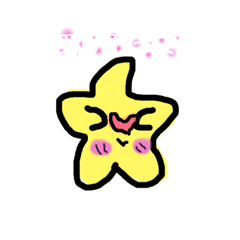 [LINEスタンプ] 動く星(´>ω∂`)☆☆