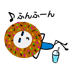 [LINEスタンプ] Fun donuts！