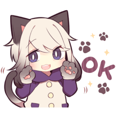 [LINEスタンプ] シャム猫少年6