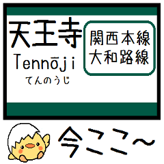 [LINEスタンプ] 関西本線 大和路線 気軽に今この駅だよ！