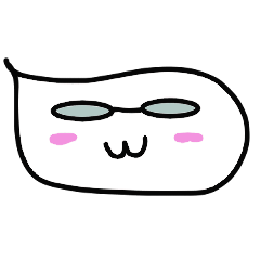 [LINEスタンプ] ふきだしメガネさん(修正版)