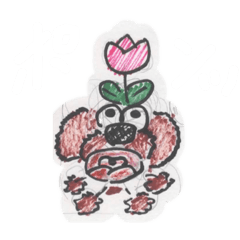 [LINEスタンプ] お絵描きプードルちゃん