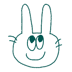 [LINEスタンプ] そこそこいないうさぎ