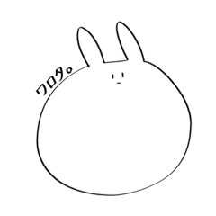 [LINEスタンプ] なんでもアリなうさぎ。