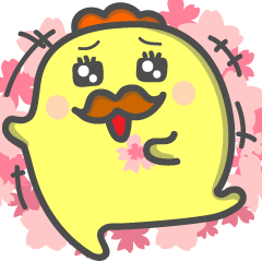[LINEスタンプ] 鳥王様の春