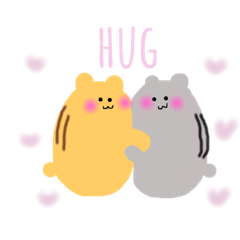 [LINEスタンプ] 恋するハムちゃん 国際恋愛中 