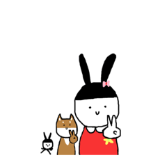 [LINEスタンプ] ブイッ