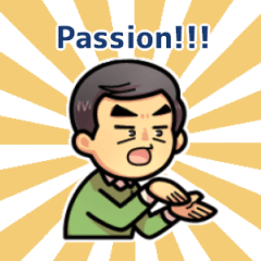 [LINEスタンプ] パッション先生