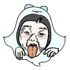 [LINEスタンプ] イカ人形 fetchpriority=high