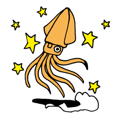 [LINEスタンプ] 日常で使える、2杯のイカ その3