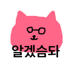 [LINEスタンプ] 韓国語上級者向け猫ちゃん日本語無し