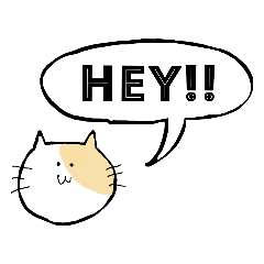 [LINEスタンプ] ねこちゃんメッセージ