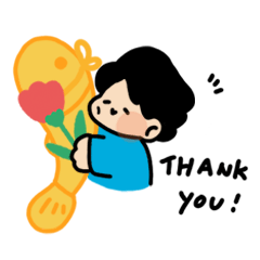 [LINEスタンプ] 青の可愛い子★spring ver.