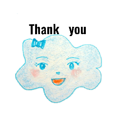 [LINEスタンプ] 雲の女の子、クラウディーヌ