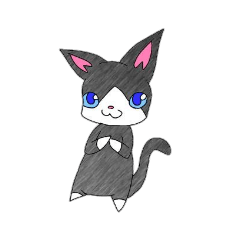 [LINEスタンプ] ネコときどきヒト