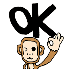 [LINEスタンプ] サルのジョン