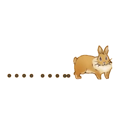 [LINEスタンプ] うさぎ のきもち 