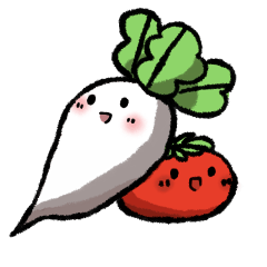 [LINEスタンプ] 仲良しな野菜たち
