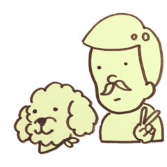 [LINEスタンプ] 楽しい老夫婦の愛犬モッピーくん