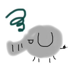 [LINEスタンプ] 顔のデカイ動物さん