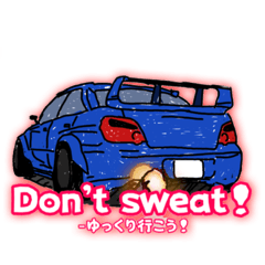 [LINEスタンプ] Japanese Muscle Car 日常英会話 No.1の画像（メイン）