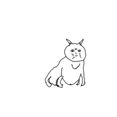 [LINEスタンプ] 画伯のねこ
