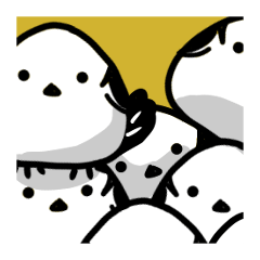 [LINEスタンプ] まんまるシマエナガさん