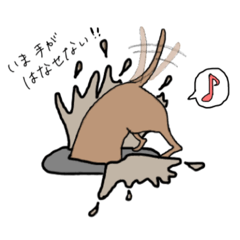 [LINEスタンプ] 表情豊かな茶色い犬 